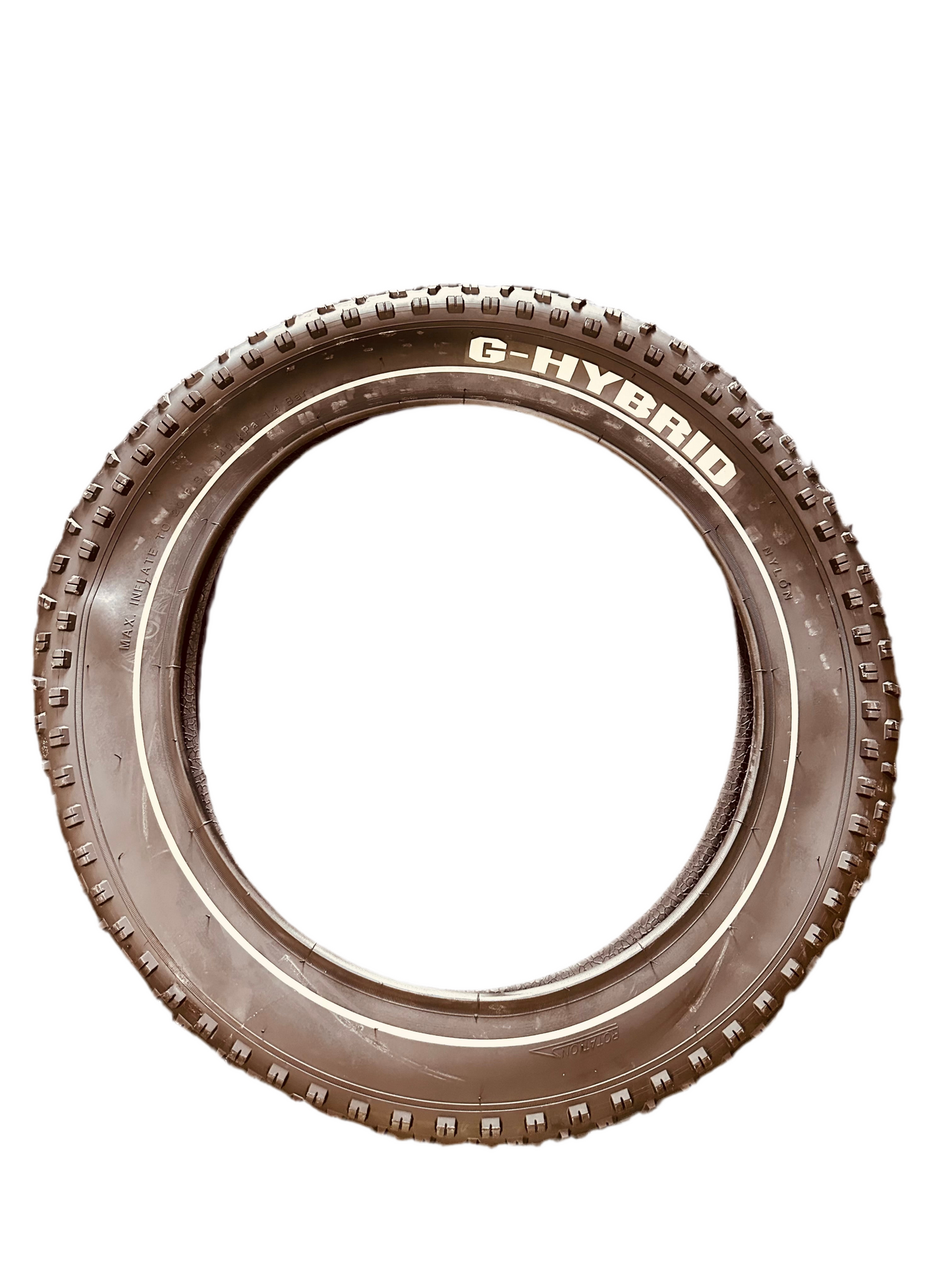 G Hyrbid Fat Tyre Size 20x4.0 with Reflective Line with Puncture Guard