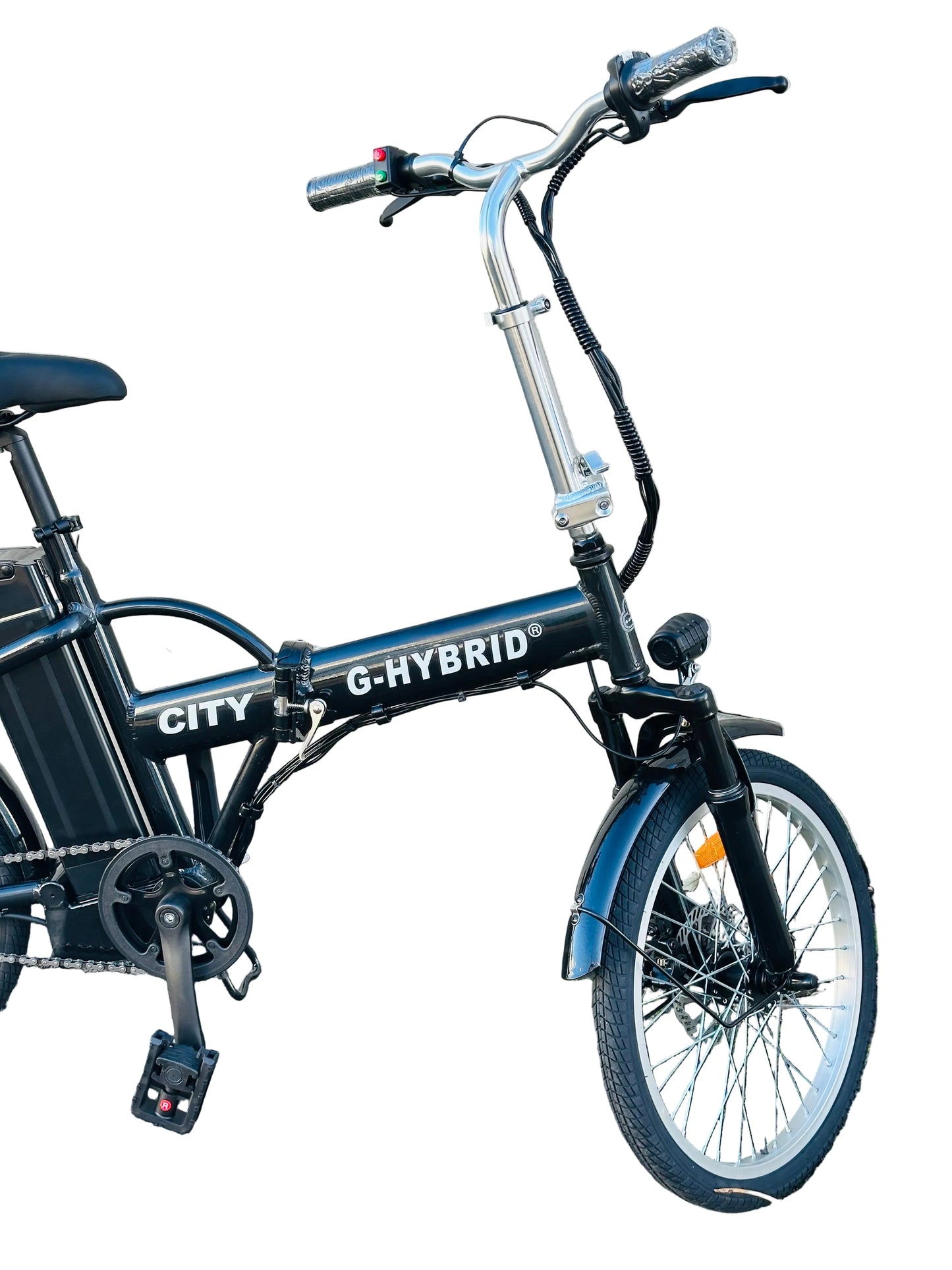 Folding e-bike G-Hybrid City Bike Black