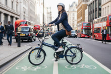 Load image into Gallery viewer, Folding e-bike G-Hybrid City Bike Indigo