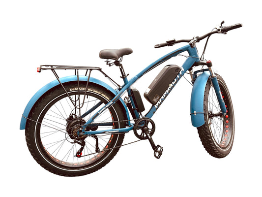 Fat Tyre Electric Bicycle G-Hybrid Mammoth Blue Motor 48v Battery