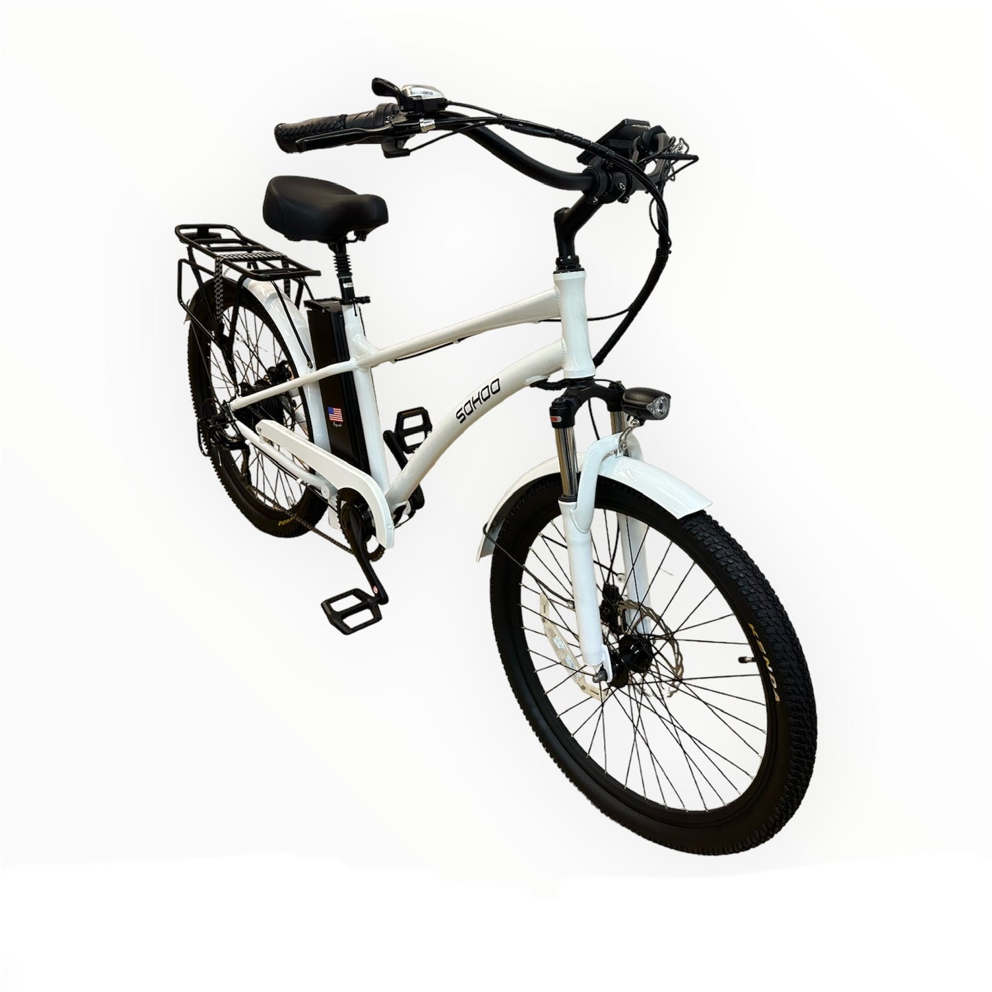 G-Hybrid Cruiser Electric Bike White