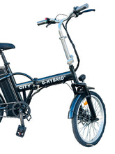 Load image into Gallery viewer, Folding e-bike G-Hybrid City Bike Black