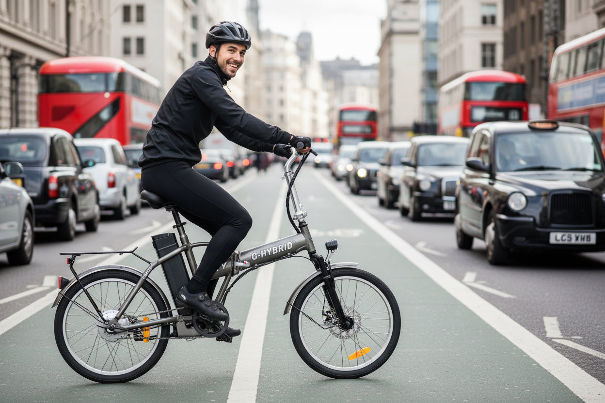 Folding ebike G-Hybrid City Bike Grey