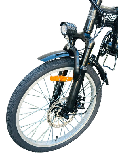 Folding e-bike G-Hybrid City Bike Black