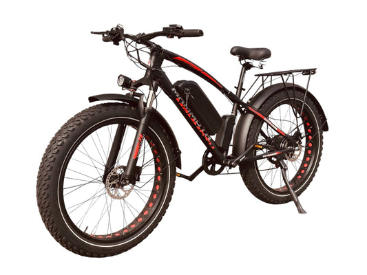 Fat Tyre Electric Bicycle G-Hybrid Mammoth Black Motor 48v Battery