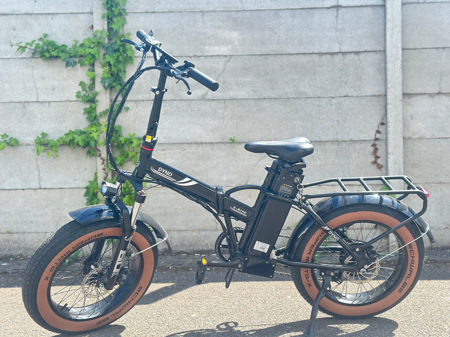 Folding Fat Tyre E-Bike G Hybrid Dyno Black