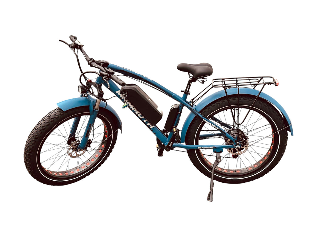 Fat Tyre Electric Bicycle G-Hybrid Mammoth Blue Motor 48v Battery