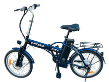 Load image into Gallery viewer, Folding e-bike G-Hybrid City Bike Indigo