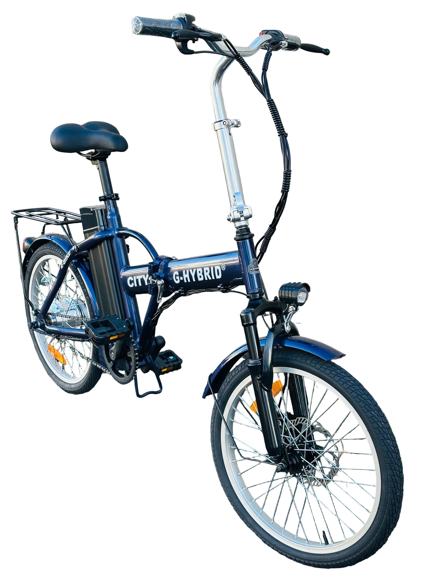 Folding e-bike G-Hybrid City Bike Indigo