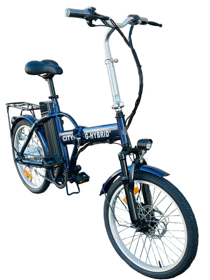 Folding e-bike G-Hybrid City Bike Indigo