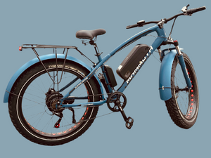 Fat Tyre Electric Bicycle G-Hybrid Mammoth Blue Motor 48v Battery