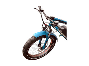 Fat Tyre Electric Bicycle G-Hybrid Mammoth Blue Motor 48v Battery