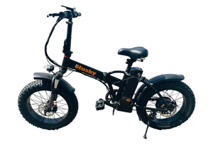 Fat Tyre Folding E-bike G-Hybrid Husky Black