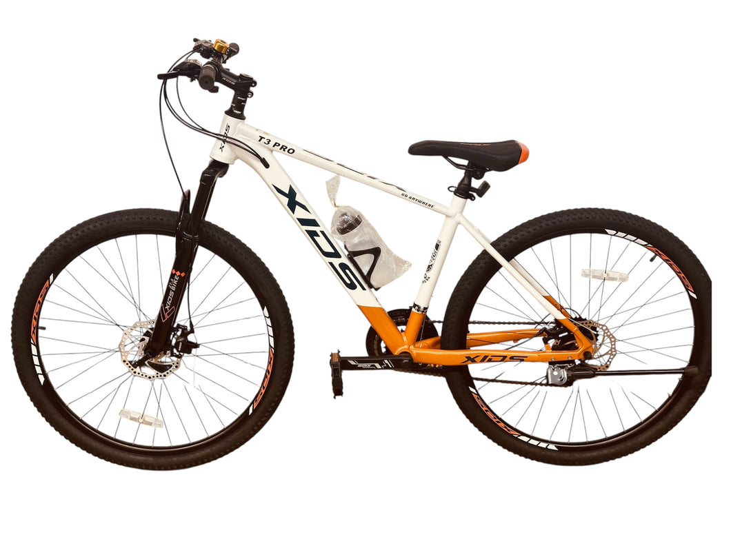 XIDS Mountain Bikes / MTB 21 Speed Alloy 27.5 inch Wheel White/orange