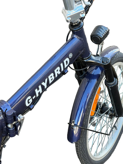 Folding e-bike G-Hybrid City Bike Indigo