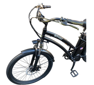 G-Hybrid Cruiser Electric Bike 48v16ah Black