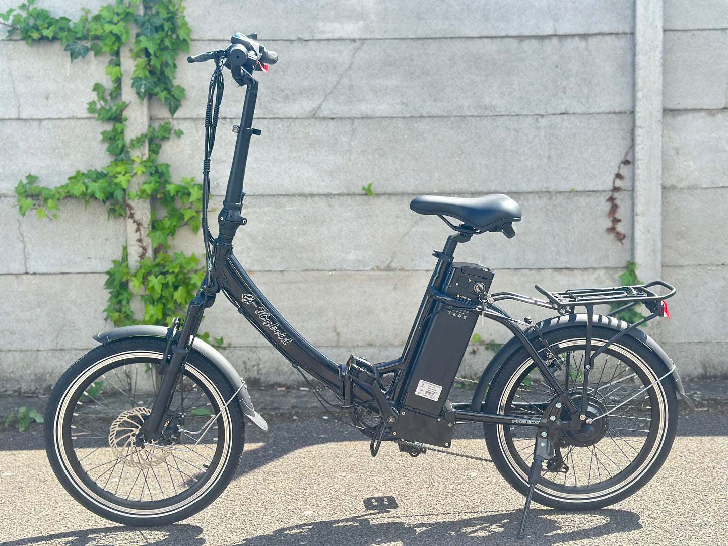 Freedom Folding e-bike with Lower Step Black