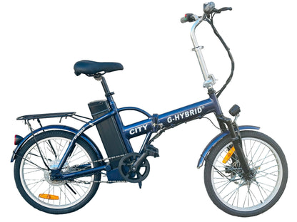 Folding e-bike G-Hybrid City Bike Indigo