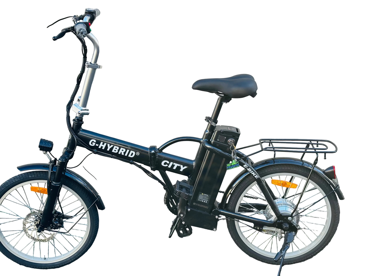 Folding e-bike G-Hybrid City Bike Black