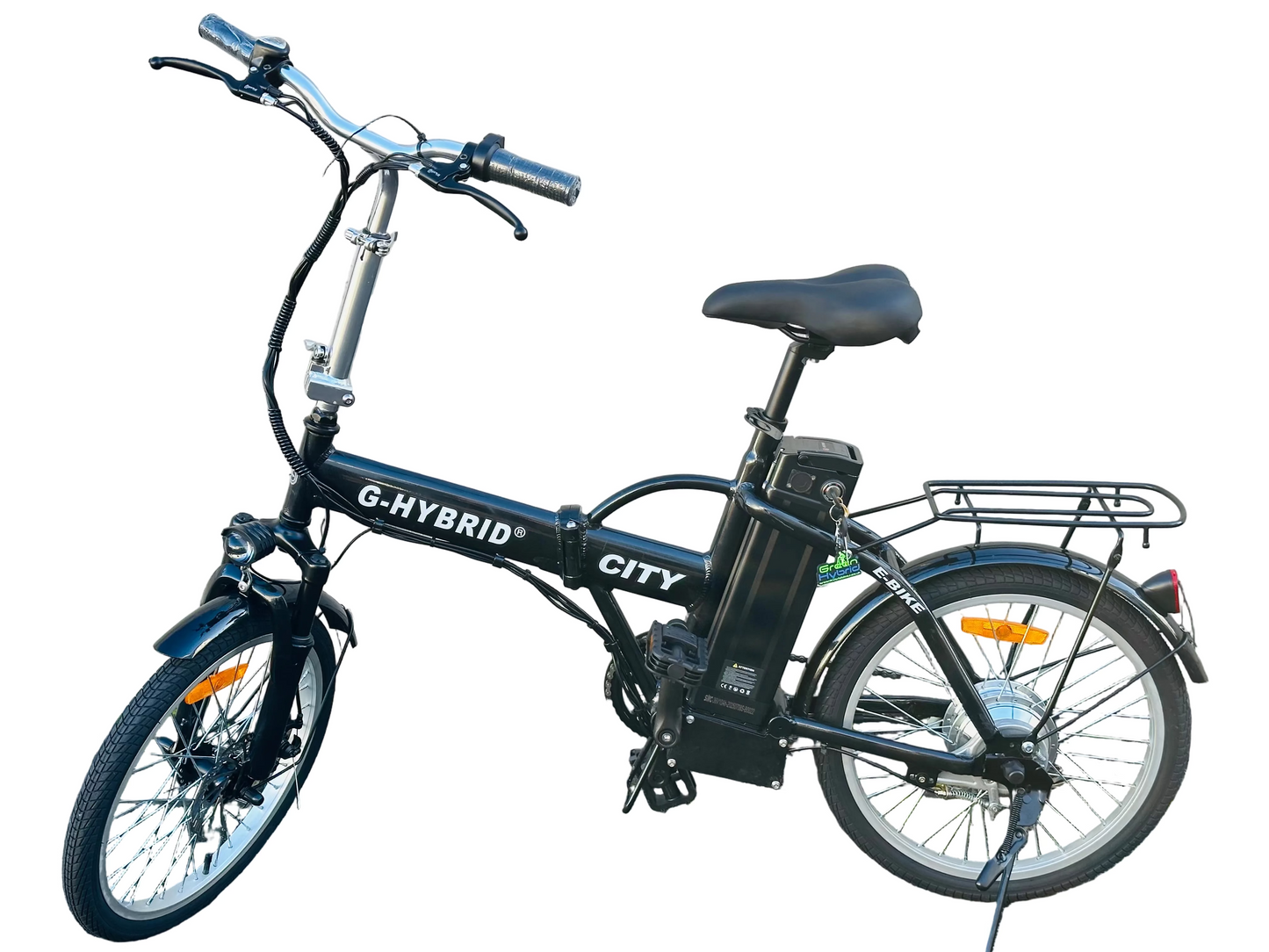 Folding e-bike G-Hybrid City Bike Black