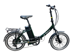 Freedom Folding e-bike with Lower Step with Throttle Green