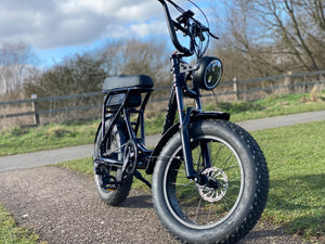 G-Hybrid Rocky Retro Electric Bike WHITE