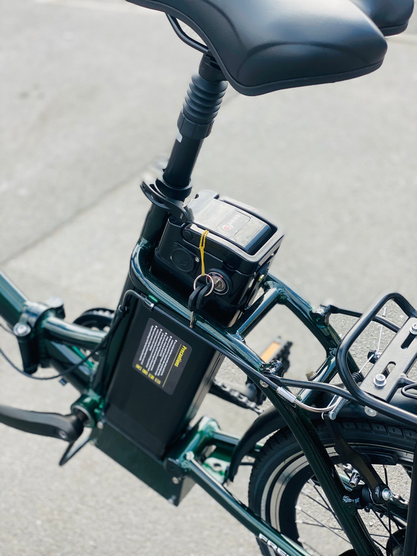 Freedom Folding e-bike with Lower Step Green