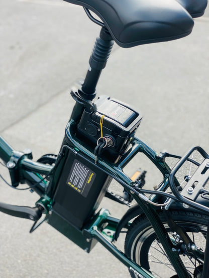 Freedom Folding e-bike with Lower Step Green