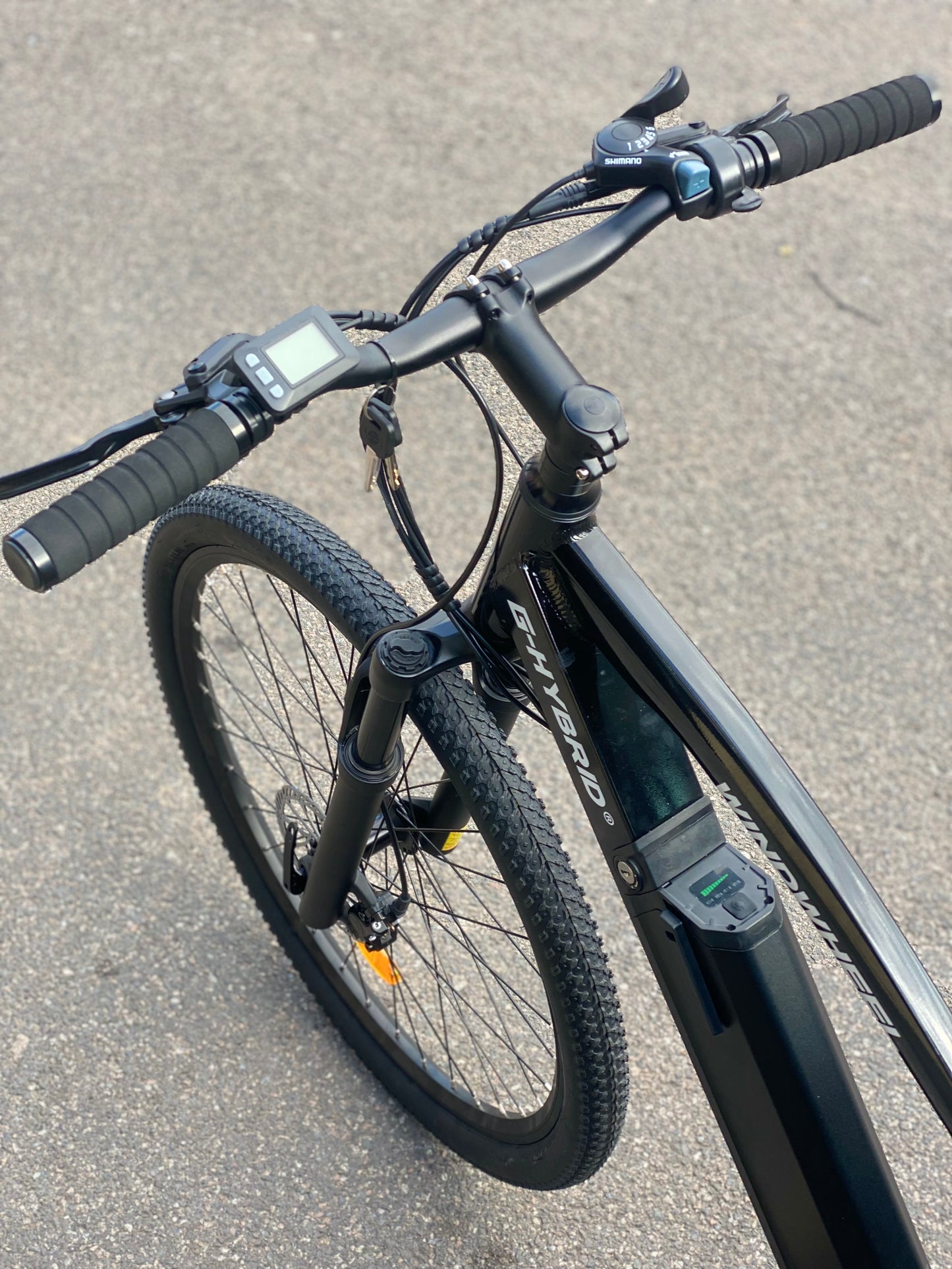 Mountain E-bike 27.5 inch Alloy G-Hybrid Windwheel Black LK