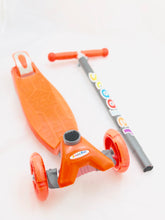 Load image into Gallery viewer, Kids 3 Wheel Scooter  with LED Motion Lights Orange Age 4+ HALF PRICE