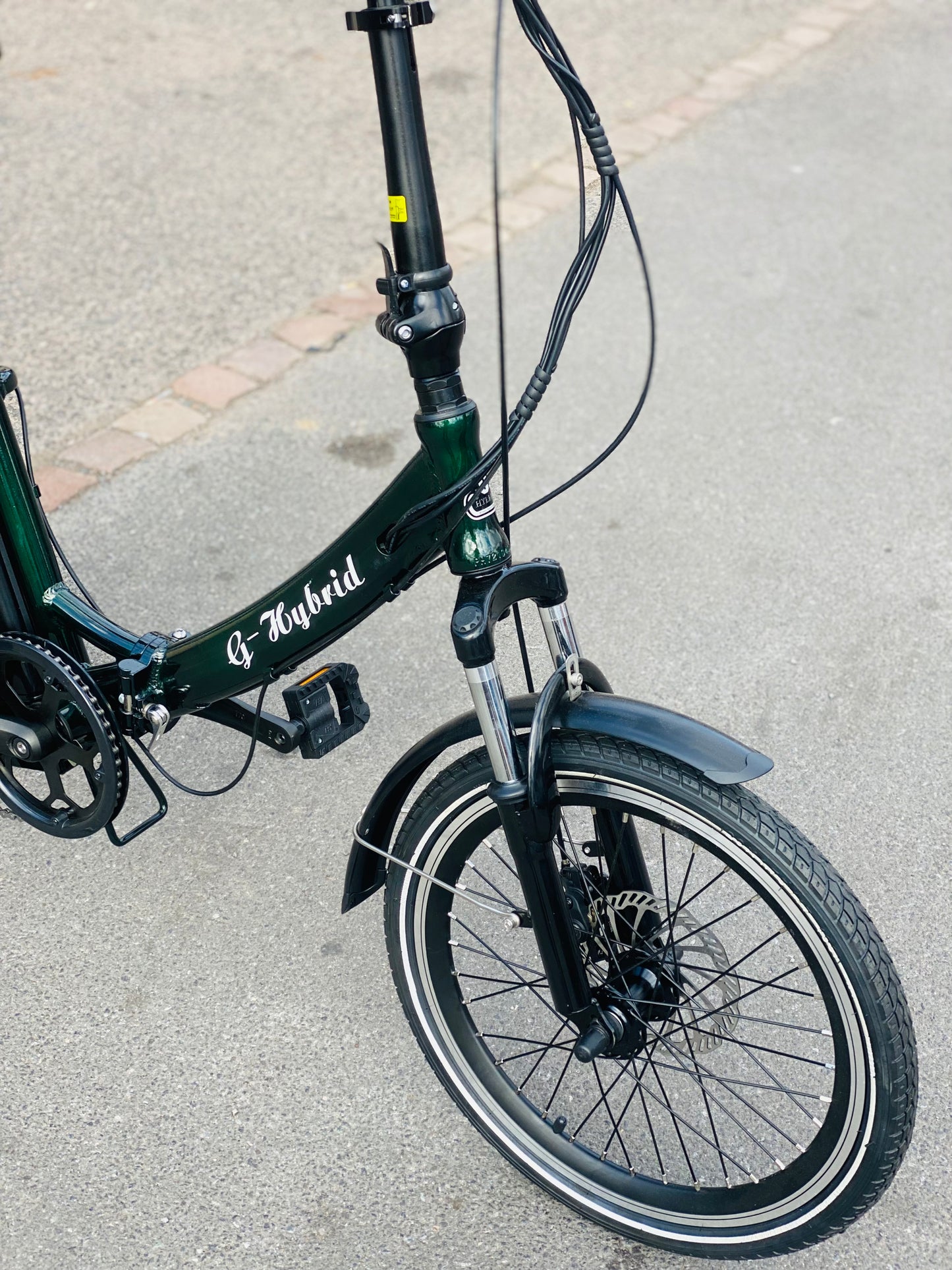Freedom Folding e-bike with Lower Step Green