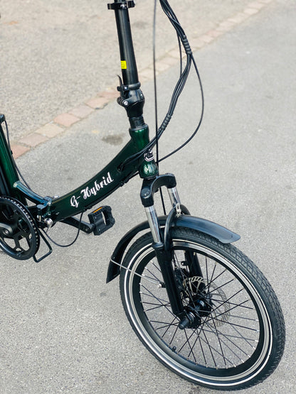 Freedom Folding e-bike with Lower Step Green