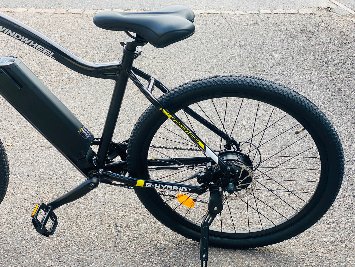 Mountain E-bike 27.5 inch Alloy G-Hybrid Windwheel Black LK