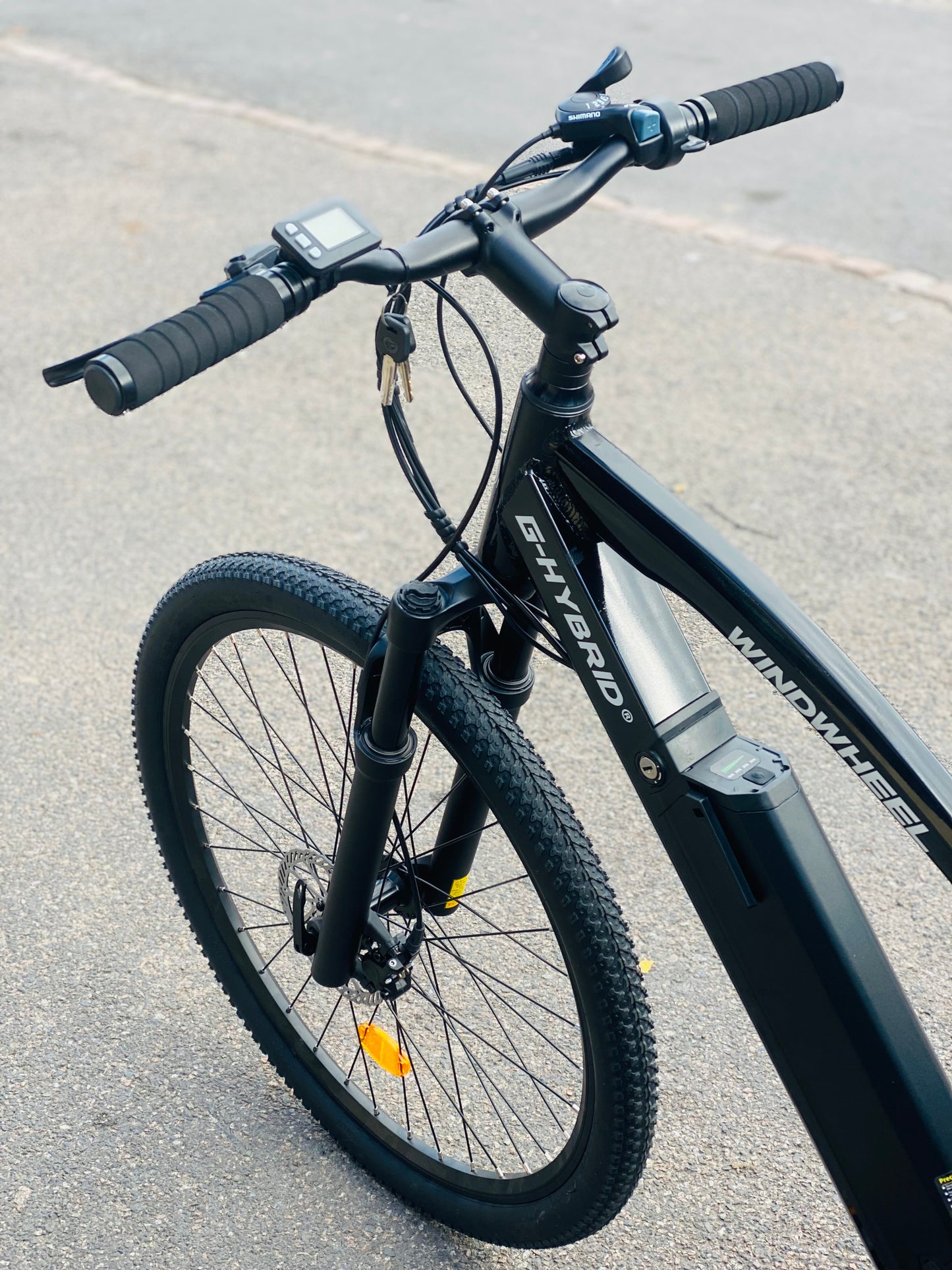 Mountain E-bike 27.5 inch Alloy G-Hybrid Windwheel Black LK