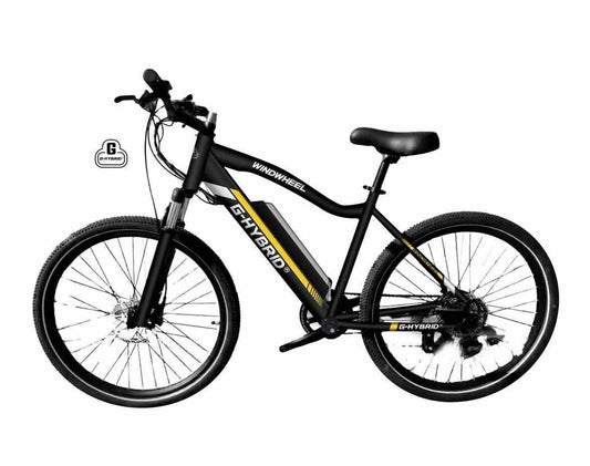 Mountain E-bike 27.5 inch Alloy G-Hybrid Windwheel Black LK