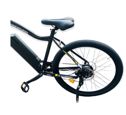 Mountain E-bike 27.5 inch Alloy G-Hybrid Windwheel Black LK